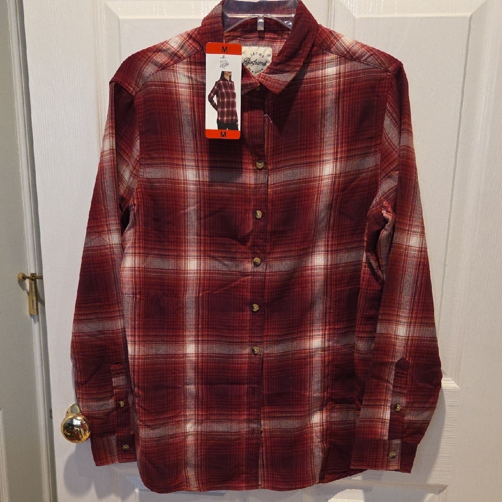 JACHS  Red Plaid Shirt